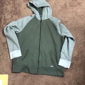 Men’s fleece hoodie sweatshirt: EXPRESS L